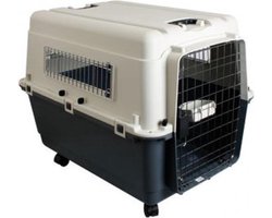 Transportbox Reisbench Autokooi Hondentransportbox Vliegtuigkennel Nomden GIANT - 121 x 82 x 90 cm + wielen