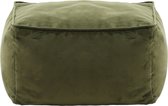 icon - Amara - Fluwelen Hocker - Olijfgroen - 40x24x40 - Binnen