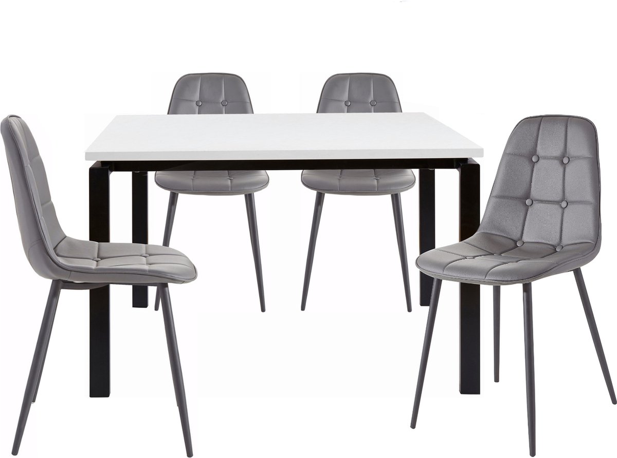 Sabine&Luna-Eetset - 120 cm - Grijs
