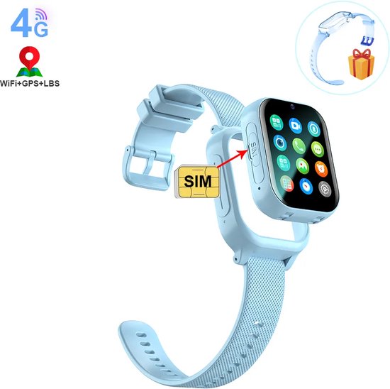 Montre connect e pour Enfants LBS Blauw Carte SIM incluse