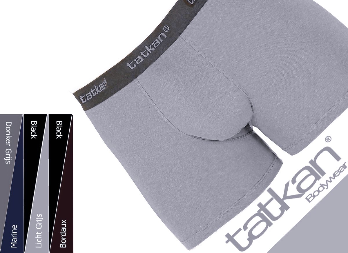 Underwear Heren Boxershorts - Modal Heren Ondergoed - Modal Boxershorts voor Mannen - Heren Onderbroeken - Normale pijp - Maat L - 6-pack - Zwart, Donker Grijs, Marine, Bordeaux, Licht grijs