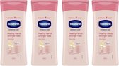 Bol.com 4x Vaseline Handcreme Healthy Hands & Stronger Nails 200 ml aanbieding