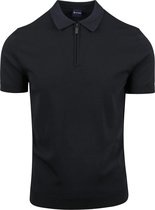 Suitable - Half Zip Polo Navy - Slim-fit - Heren Poloshirt Maat 3XL