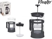 French Press 600ml - Koffiemaker - Espresso Maker - Aeropress - Koffiepers - RVS en kunstof - Borosilicaatglas - 600ML