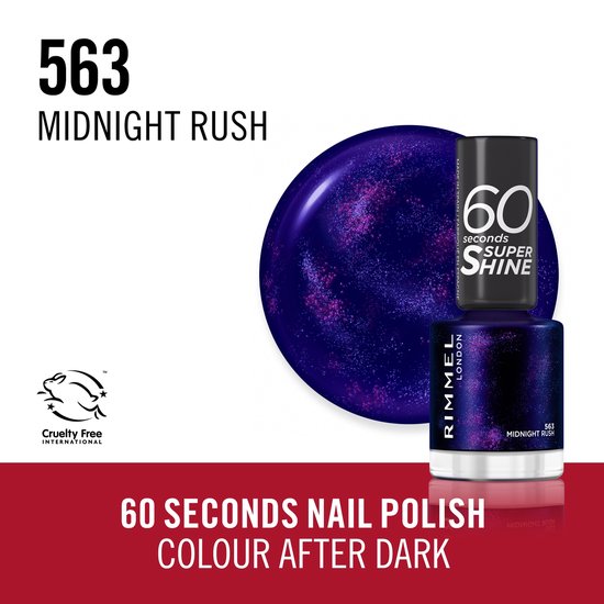 Rimmel 60 Seconds Super Shine Nagellak - 563 Midnight Rush - Rimmel London