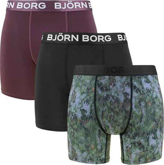 Björn Borg performance 3P microfiber boxers camo abstract multi - S