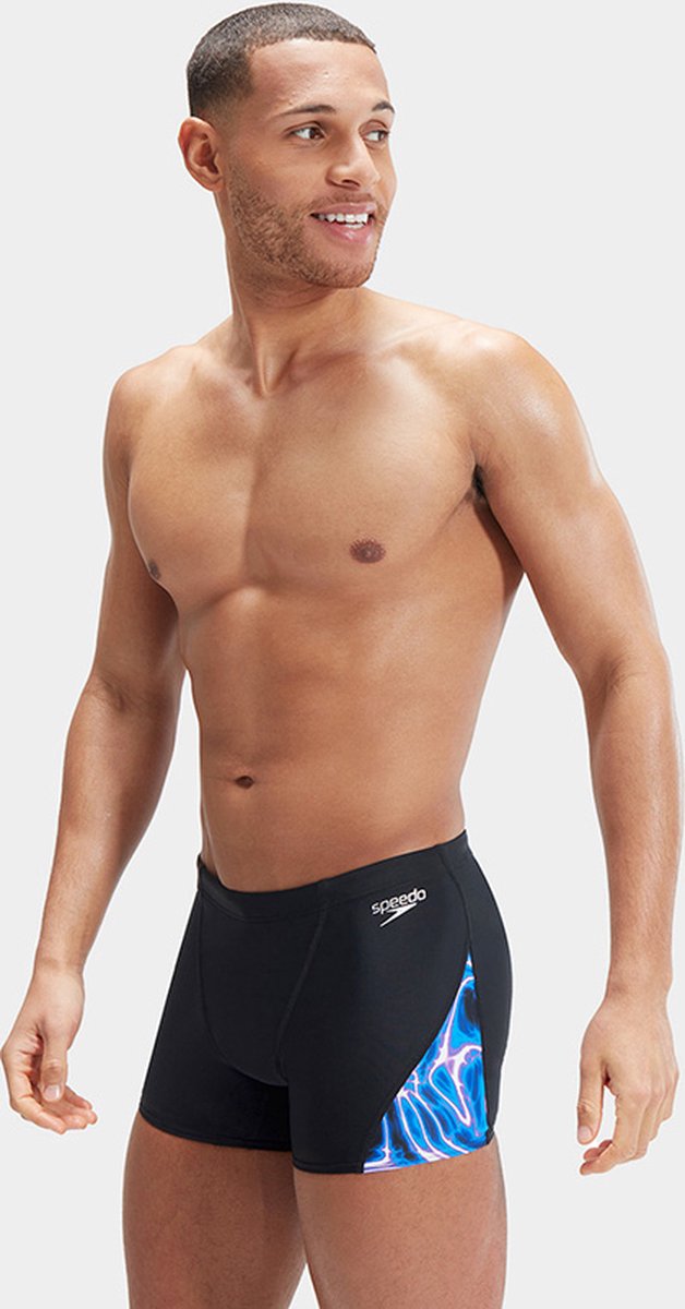 Speedo Allover Digi V - cut Zwembokser Zwart UK 32 Man — afbeelding 5