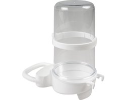 Duvoplus - Voerbak - Vogel - Weekend Fontein Breed 400ml - 14x7,5x15cm Wit - 1st