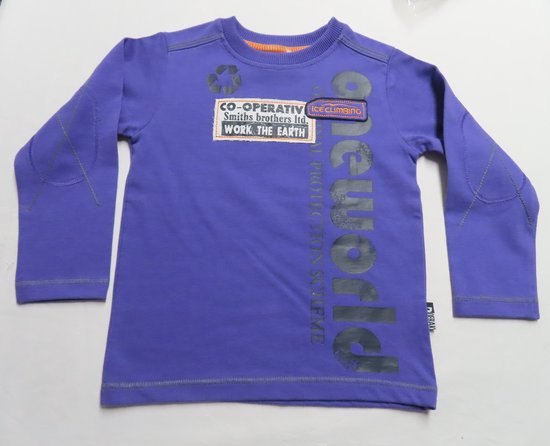 T-shirt met lange mouwen - jongens - Paars - Ice climbing - 3 jaar 98