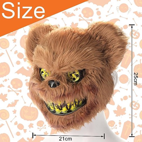 Geit masker realistisch (bruin/beige