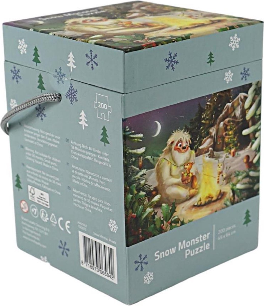 Budgetland Sneeuwmonster Puzzel - 200 stukjes - Met poster - TO0971