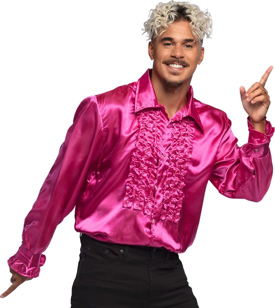 Disco overhemd roze
