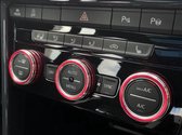 Interieur Decoratie Ringen Red Aluminium geschikt voor VW Golf 7 T Roc Passat B8 Tiguan R Line Dsg Tdi Tsi Gti Airco