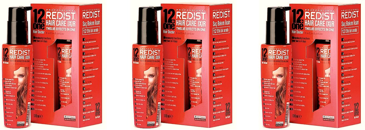 Redist Professional Hair Care Ixir Twelve Effects in One 100ml x 3