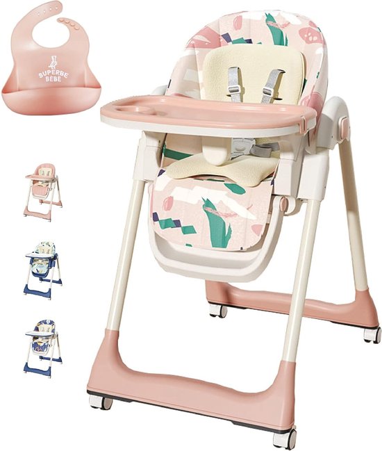 Chaise bébé - chaise haute - chaise bébé - bavoir en silicone en cadeau -  réglable en... | bol