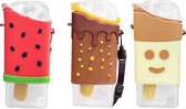Opulfy - Gourde - Gourde avec paille - Gourdes - Gobelet - Gourde pour enfants - Sans BPA - Gourde pour enfants école - Gourdes en forme de glace