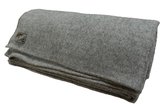Deken Killarney Wol grijs 275 x 225 cm - zuivere wol