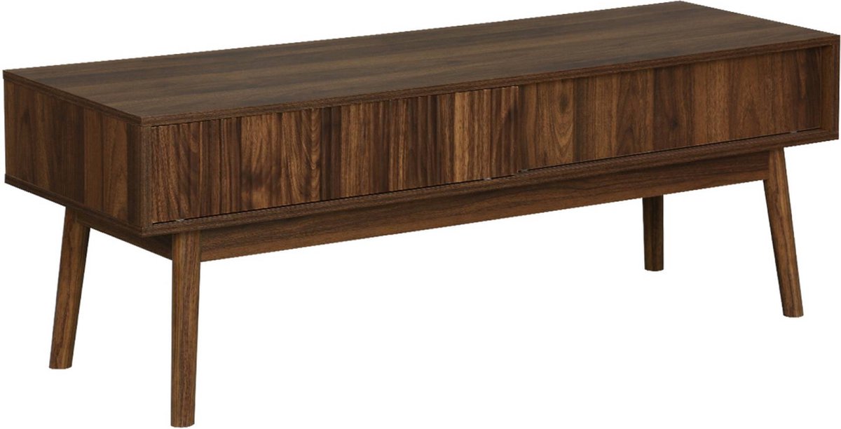 sweeek Tv meubel linear, 115x40x48cm Donker hout