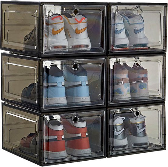 Sneakerbox - Schoenen doos - Schoenen opbergen - Schoenen opbergbox -  Magneetjes -... | bol