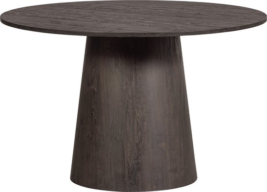 WOOOD Table à manger Moon - MDF - Marron foncé - 75x120x120