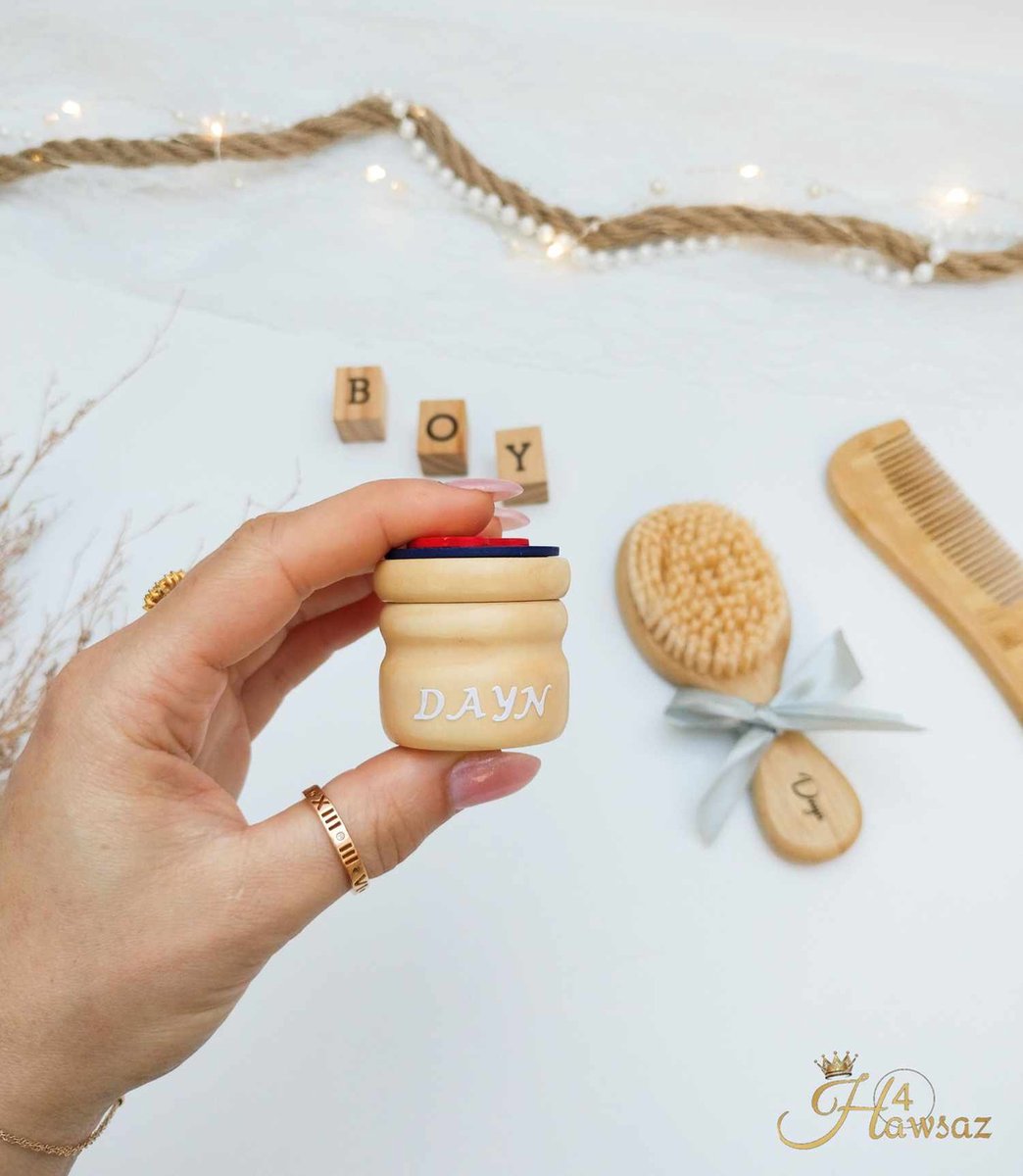 Goedkoopste Tandendoosje met naam van hout voor meisjes - jongens - Hawsaz.nl cadeau -Gepersonaliseerd - Baby cadeau - Babyshower - Babygeschenk - Geboortecadeau - Baby kado