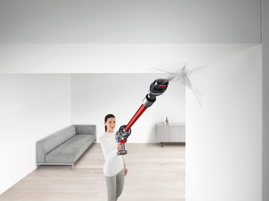 Dyson V11 Fluffy - Steelstofzuiger - Rood - 185 Air Watts - Speciale zachte roller