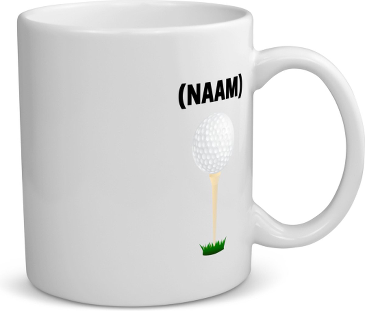 Golf mok met eigen naam - Mok met opdruk - Golf - Golfer - Sport - 350 ML inhoud - Cadeau - Verjaardag - Geschenk - Gepersonaliseerde mok - Jongens en meisjes