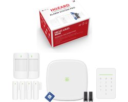 Hozard® Alarmsysteem S Pro - 4G & WiFi & CMS Supported - Draadloze Smart Home Beveiligingssysteem - 11-Delig