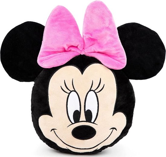 DISNEY-Disney - Minnie Mouse - Hot Pink Dress - 35 cm - Pluche - Roze - Alle leeftijden - Knuffel-kussen-roze-baby-kind