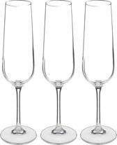 Secret de Gourmet Set de Flûtes à champagne Lena - coffret 12x pièces - verre chic - 20 CL
