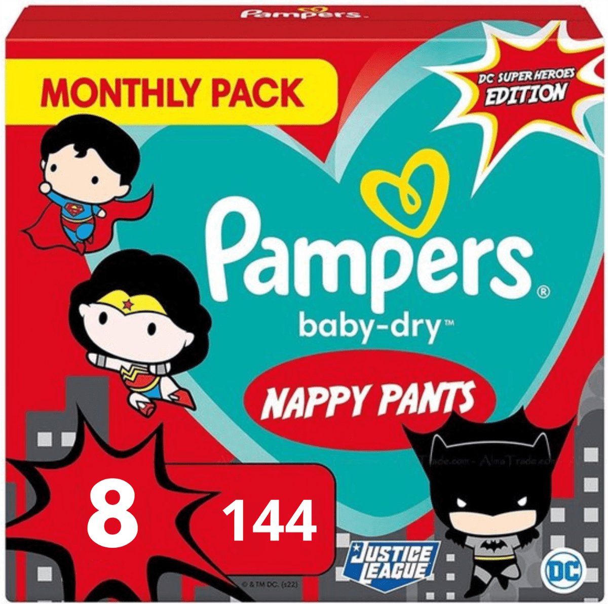 Pampers Ninjamas Monthly Pack Diapers - Pants For Boys (8-12 Years