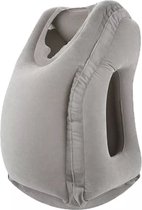 Reiskussen voor Auto en Vliegtuig - Opblaasbaar Reiskussen - Neck Travel Pillow - Nekkussen - Hoofdkussen voor Nekklachten – Reisaccessoires - Grijs