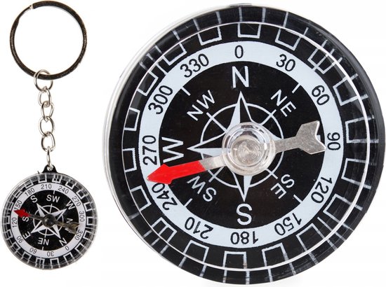Sleutelhanger Met Kompas I Kompas Sleutelhanger I Mini Kompas I 3,5 CM