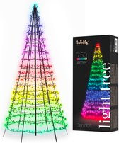 Twinkly de Noël à mât scintillant avec 750 lumières LED colorées 4 m contrôlées par APP !