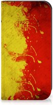 Smartphone Hoesje Geschikt voor iPhone 15 Pro Portemonnee hoesje Belgische Vlag