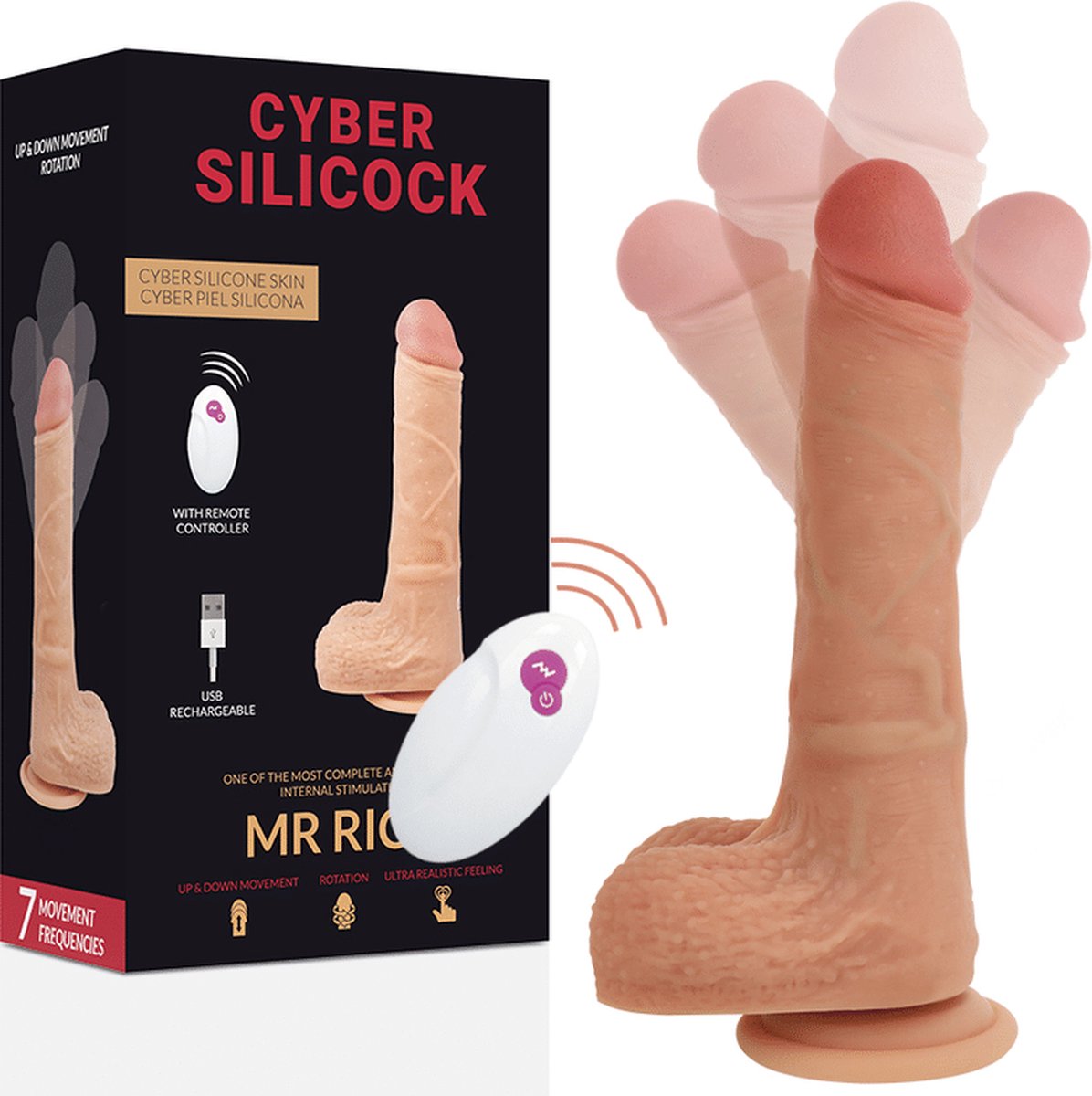 Goedkoopste CYBER SILICOCK | Cyber Silicock Remote Control Realistic Mr Rick