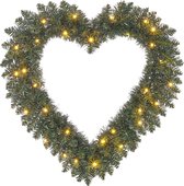 Guirlande de Noël Coeur de Black Box avec Siècle des Lumières LED - Ø60 cm - Vert