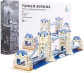 Puzzle 3D Tower Bridge- Modèle à construire - A partir de 8 ans - 120 pièces - Puzzle 3D World Bâtiments- Puzzle 3D Multicolore
