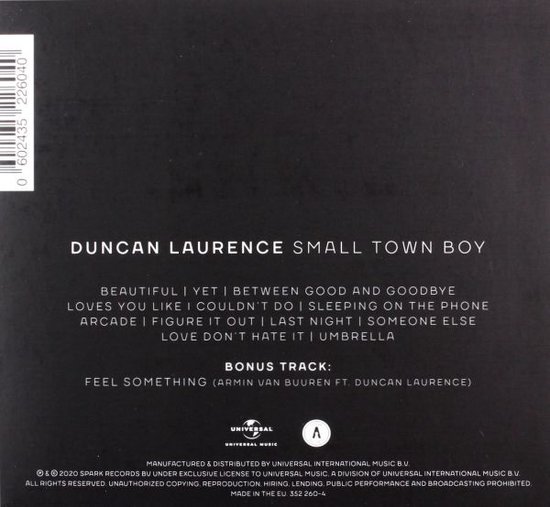 Small Town Boy - Duncan Laurence