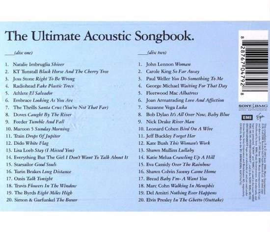 Ultimate Acoustic Songbook - various artists
