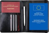 Étui pour passeport pour animaux de compagnie – Double porte-passeport avec Protection anti-écrémage – Zwart