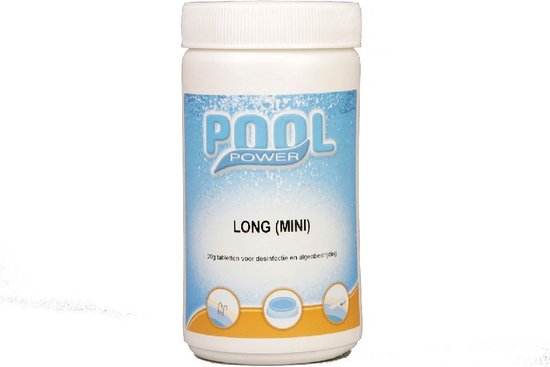 Pool Power Mini Flacon Desinfectie- en Anti-algmiddel voor Zwembaden - 1 kg (Chloor tabletten 90% actief chloor)