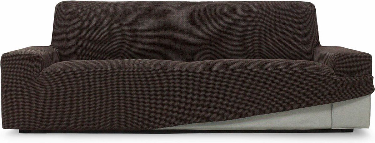 Bankhoes Bruin Niagara Sofaskins | Bankhoes 3 Zitsbanken 180 - 230 cm | Stretch Zetelhoes | Bank beschermer | Bankbeschermer voor Honden en Katten