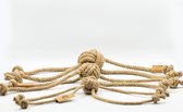 Henneptouw Speelgoed - Octopus Hemp Rope Dog Toy - Small