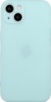 Mobigear Hoesje geschikt voor Apple iPhone 15 Telefoonhoesje Flexibel TPU | Mobigear Colors Backcover | iPhone 15 Case | Back Cover - Turquoise