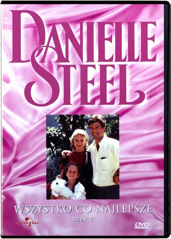 Danielle Steel: Alles wat telt deel 2. Een stel met een meisje en een konijn op een roze, satijnen achtergrond.