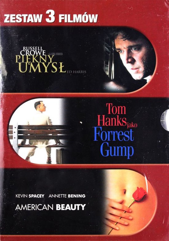 Najlepszy Film Kolekcja Paramount: American Beauty / Forrest Gump / Piękny Umysł [BOX] [3DVD]