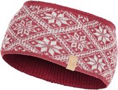 Bandeau en laine tricotée Ivanhoe Freya Deep Red - Taille Unique - Rouge Clair