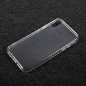 Shop4 - Geschikt voor iPhone X Hoesje - Zachte Back Case Mat Transparant