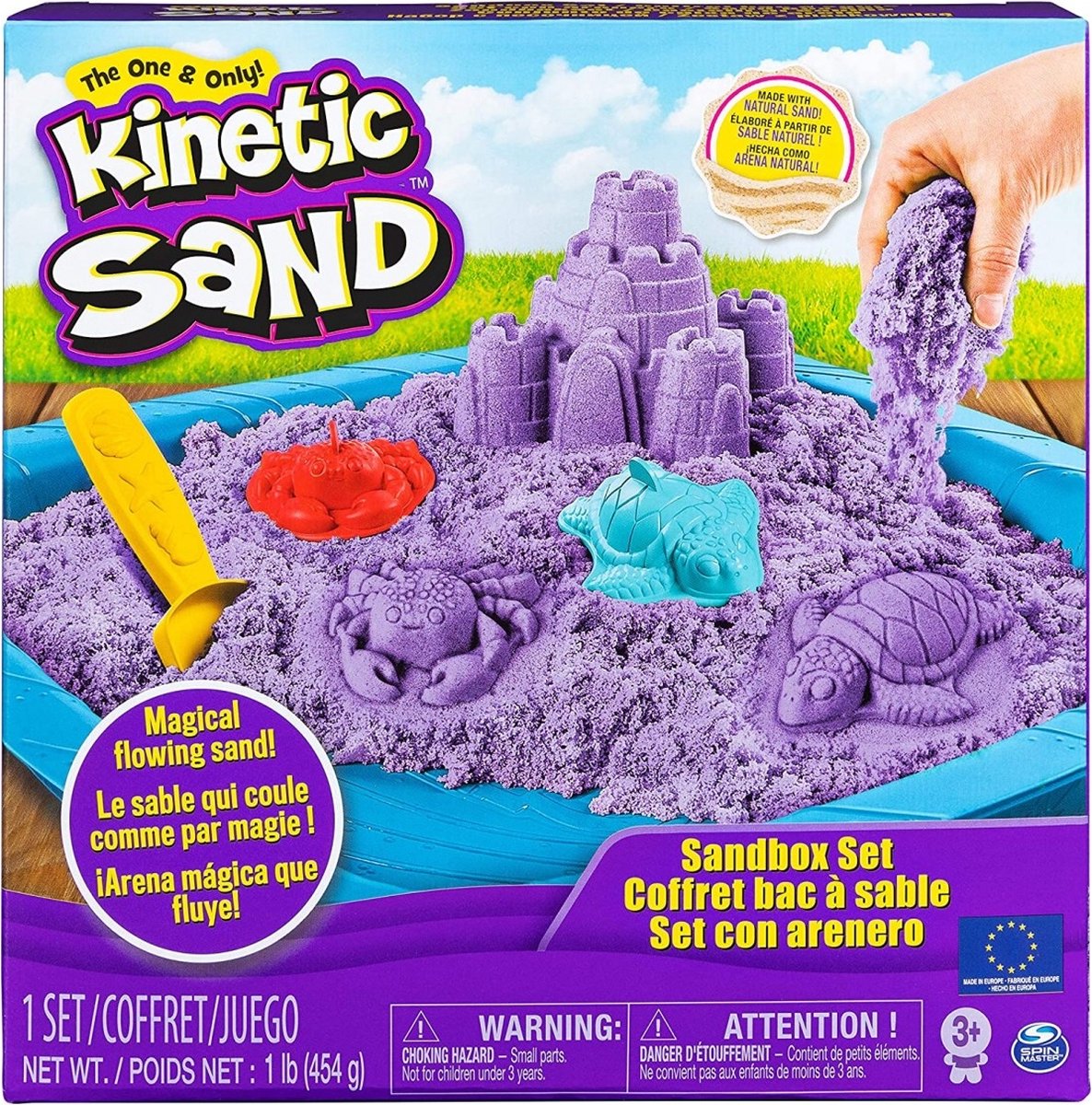 Kinetic Sand - Zandbakspeelset - Groen - 454 g origineel kinetisch zand - Sensorisch speelgoed — afbeelding 12